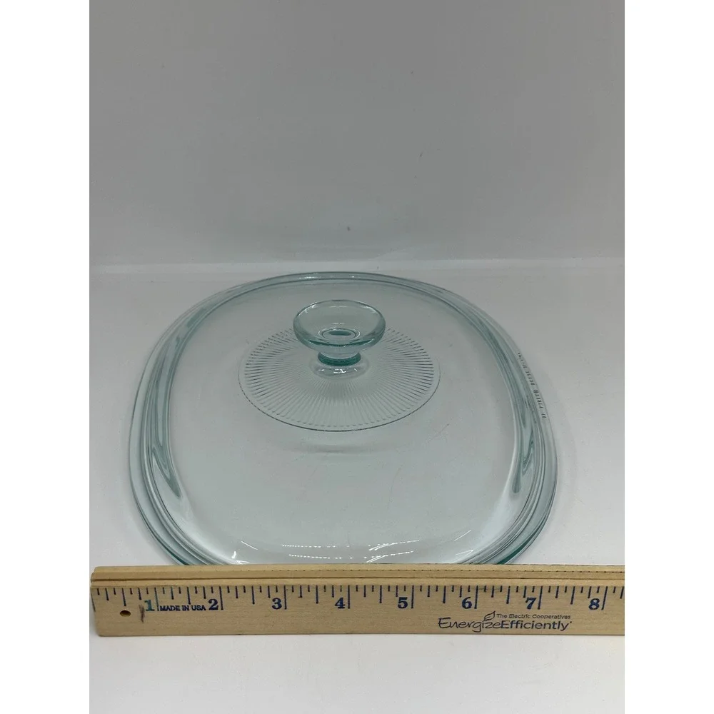 VTG Pyrex Casserole Lid Clear Glass Oval Replacement DC 1.5 C 17 10.25